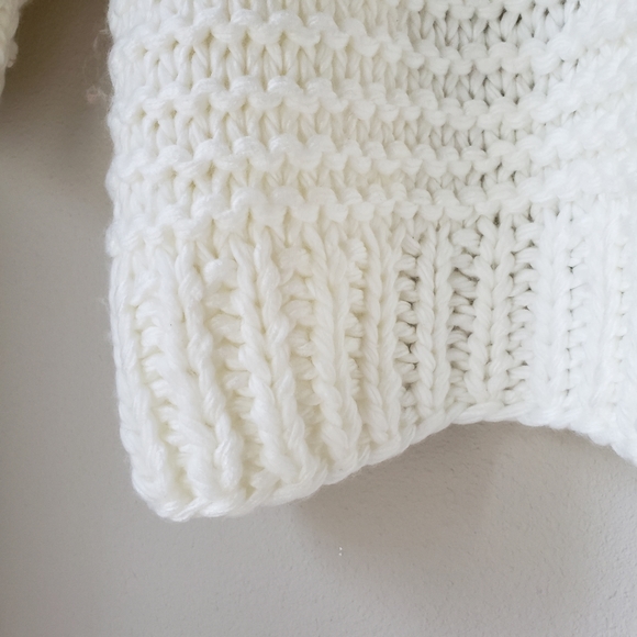 ❗SOLD❗Pom Sleeve Knit Cardigan Sweater - Picture 12 of 14